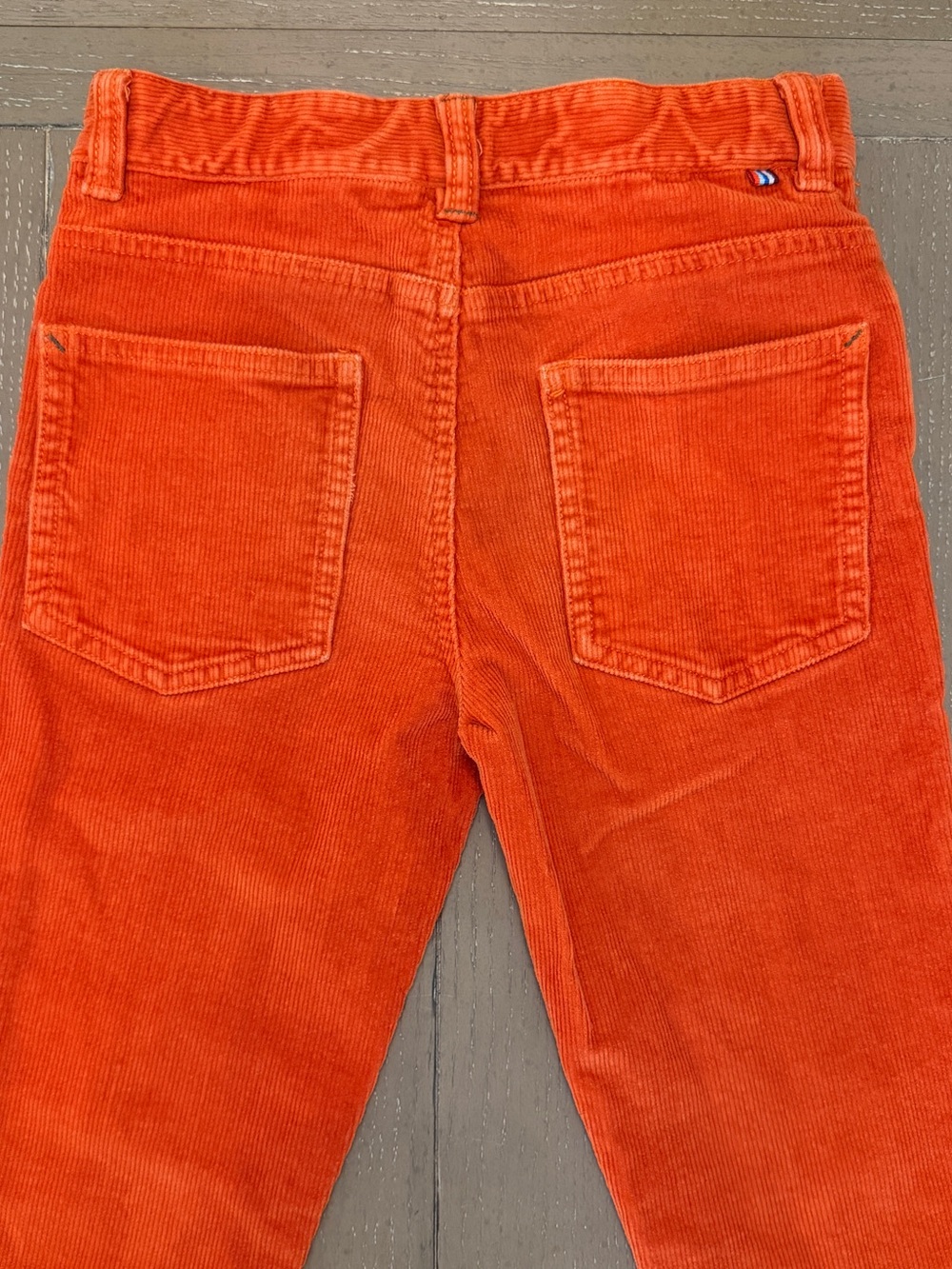 Mini Boden Youth Boys’ Orange Corduroy Stretch Slim-Fit Pants • Size 9 (M) - Picture 9 of 14